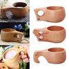 Beech Single Hole Double Hole Elephant Nose Shape Wooden Coffee Cup Home Decoration