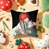 Anime CChainsaw MMan Cushion Cover Plush Fabric Soft DoubleSided Printed Sofa Warm Winter Home Gift Pillow Cover