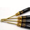 4pcs/set Titanium Plated Four Piece Set of Aviation Model Screwdrivers, Aviation Models, Ship Models, High-speed Steel Internal Hexagonal Repair Tools