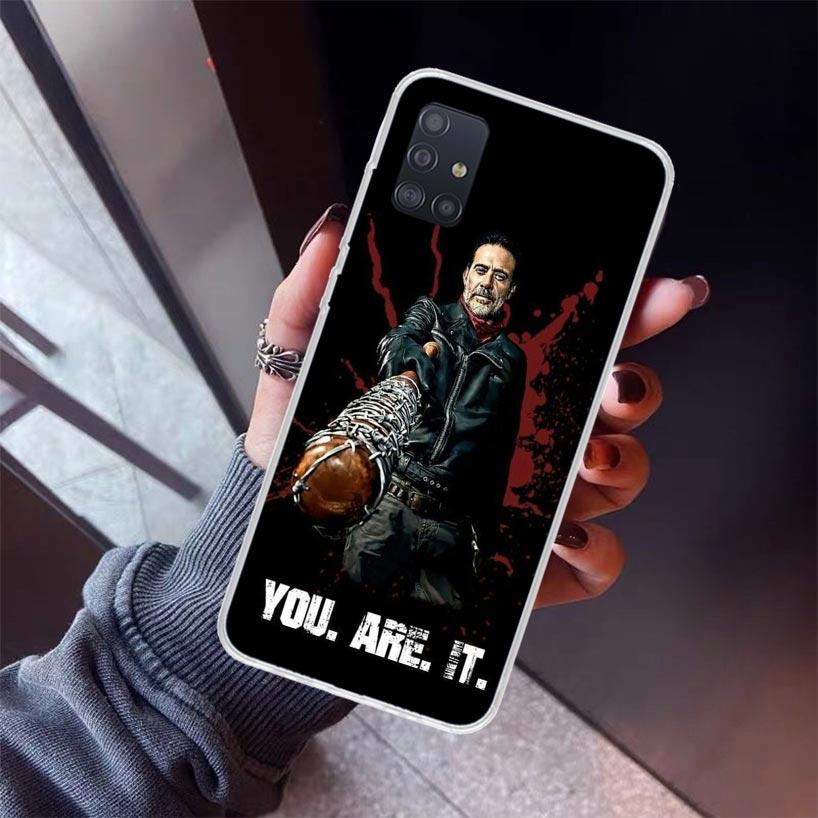 Negan The Walking Dead Phone Case For Samsung Galaxy A52 A51 A50S A32 A22 A12 A02S A72 A71 A31 A70 A30S Note 20 Ultra 10 Plus S1