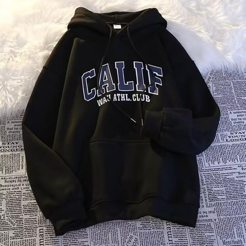 Мужская толстовка свободного покроя из бархата 2023 года: Осень/Зима в корейском стиле свободного кроя