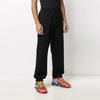 Off-White FW21 Повседневные вязаные спортивные штаны с цветным буквенным принтом и логотипом, мужские брюки, черные OMCH029R21FLE0011032-1