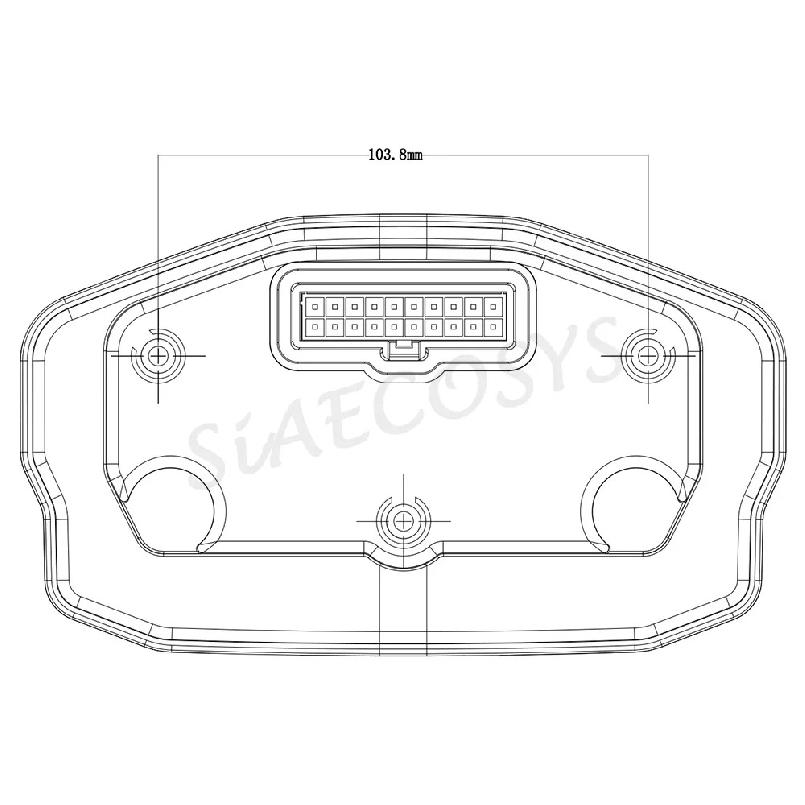 DKD Дисплей LIN CAN-BUS Электросамокат Мотоцикл DKD Спидометр LCD Дисплей Цифровой Дисплей для Fardriver дисплея
