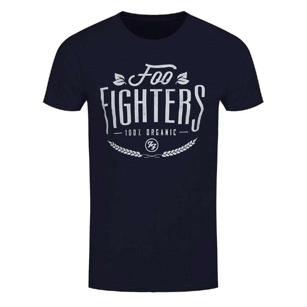 Foo Fighters TShirt 100 Organic Dave Grohl Rock Official New Navy