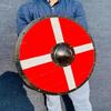 Medieval Wooden Viking Shield  Authentic Battleward Vikings Shield Cosplay, LARP, Décor, and Collectors, Home Décor