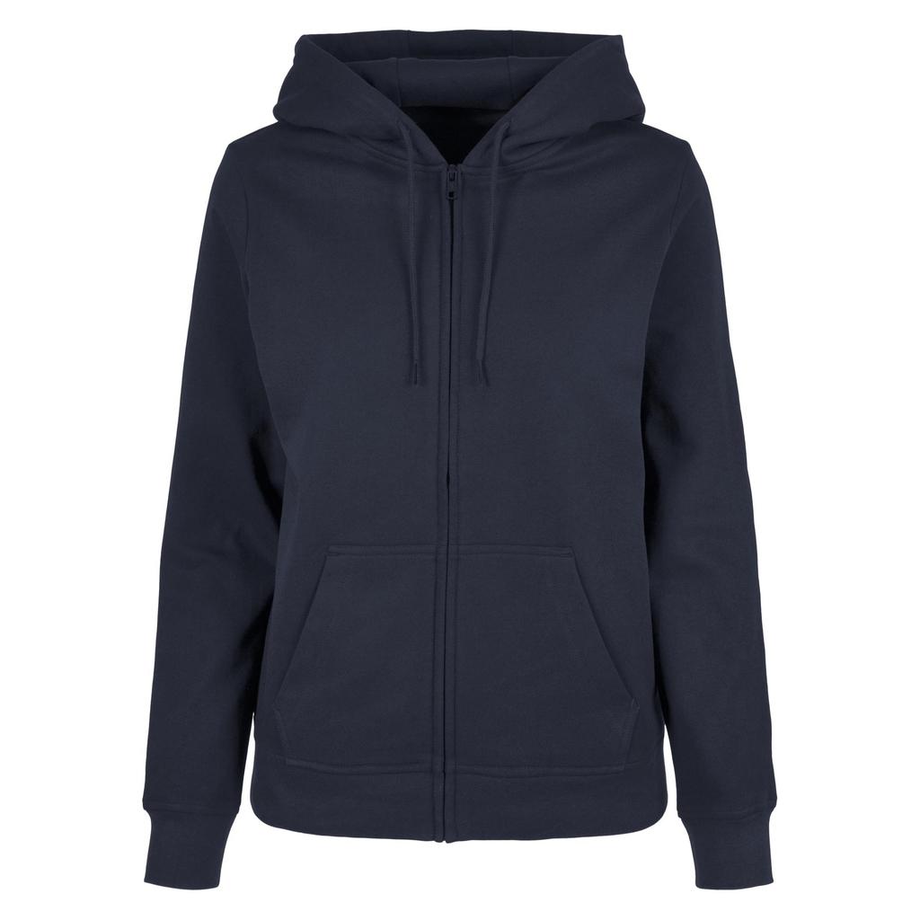 Build Your Brand Womens/Ladies Basic Full Zip Hoodie