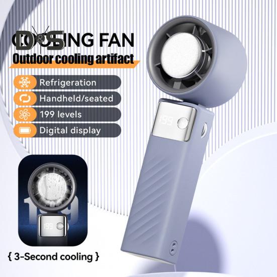 Маленький вентилятор персональный кондиционер 1-199 скоростей регулируемый сильный воздушный поток цифровой дисплей перезаряжаемый вентилятор воздушный охладитель