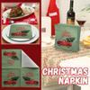 20 листов салфеток с рождественским принтом, подходящих для западных ресторанов и пекарен