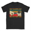 Best Cat Dad Ever Vintage Retro Cat Father Gift T Shirts Pure Cotton Funny Tshirts Round Neck Funny Daddy Tee Shirt Tops Gift