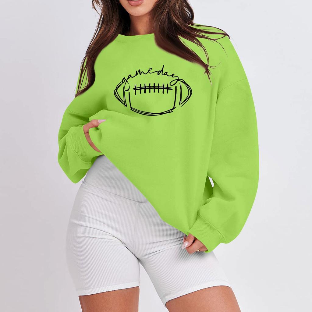 Женская повседневная мода с длинным рукавом и принтом, с круглым вырезом, свободная толстовка