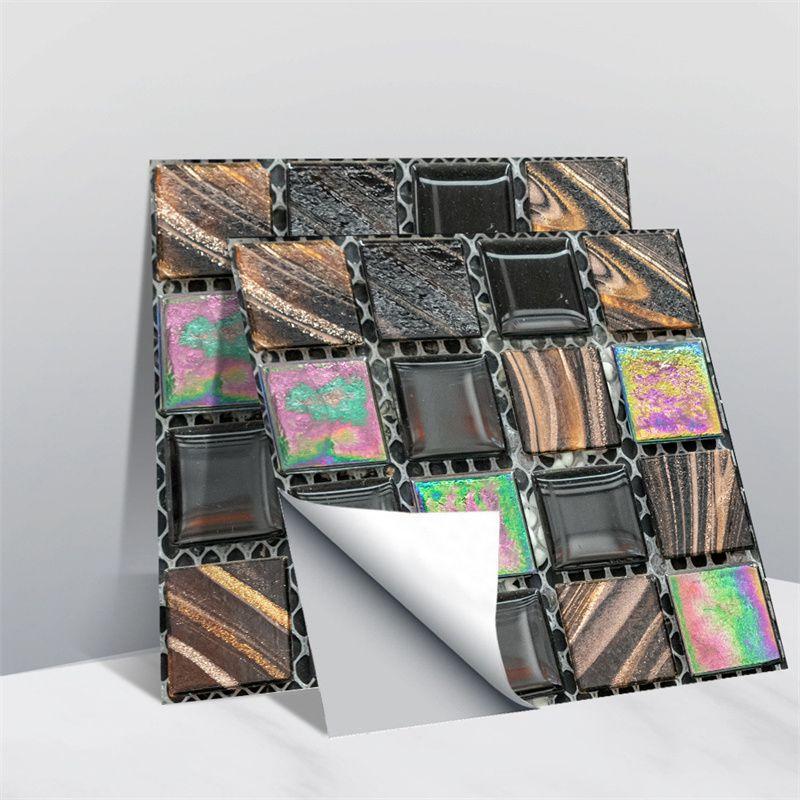 3D Мозаика Кристалл Набор из 10 шт. Наклейка на стену Самоклеящаяся плитка Tilediy Водонепроницаемая наклейка на плитку Стекло