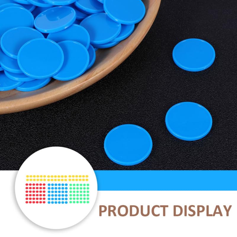 TOYANDONA Считальные фишки, Набор из 400 штук, 4 цвета, Пластиковые шарики, Обучение математике, Монеты, Фишки, Награды, Жетоны, Медали, Цифры, Счет,