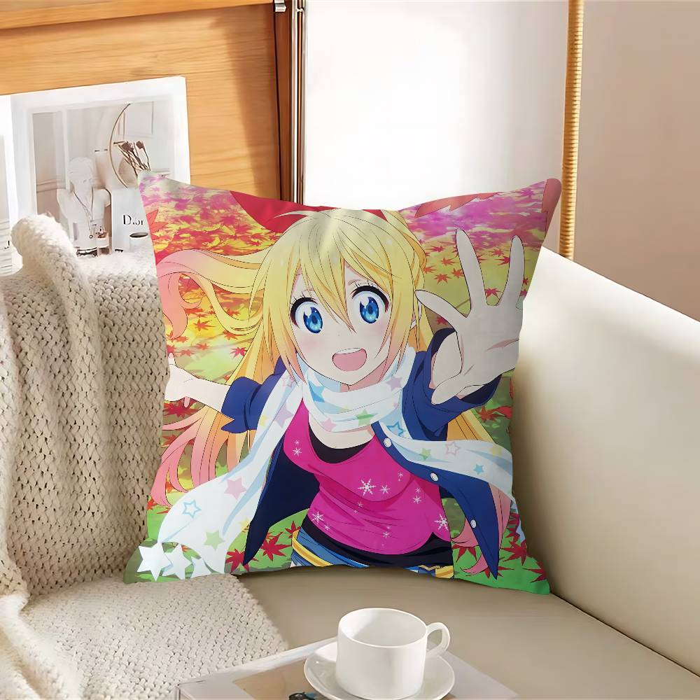Аниме Nisekoi-I Наволочка Съемная Моющаяся Наволочка для Подушки – Мягкий Лен для Всех Сезонов