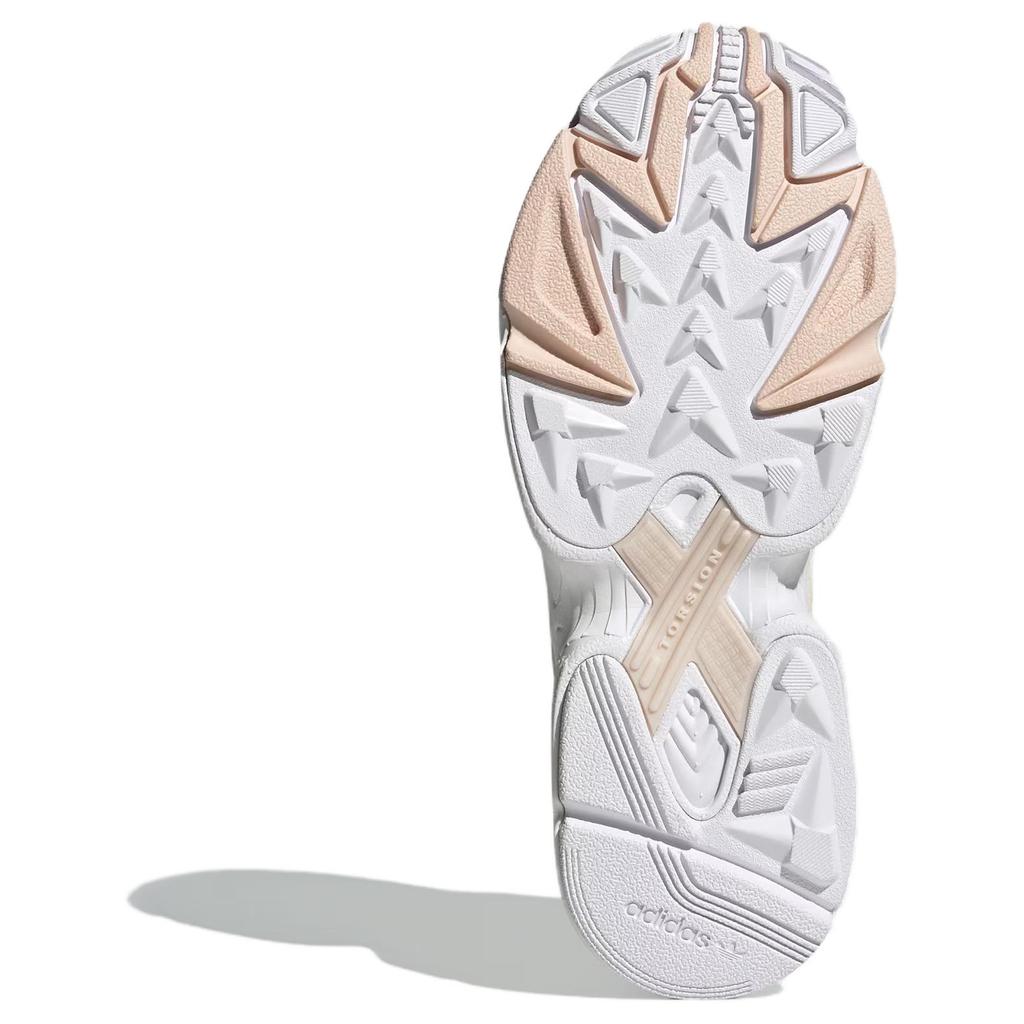 Adidas Originals Falcon Anti-Slip Wear-Resistant Low-Top Chunky Sneakers Women's Beige Sneakers IH5228