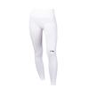 Li Ning Solid Color High Waist Tummy Control Butt Lifting Yoga Casual High Elastic Leggings Women Leggings White YULT040-1