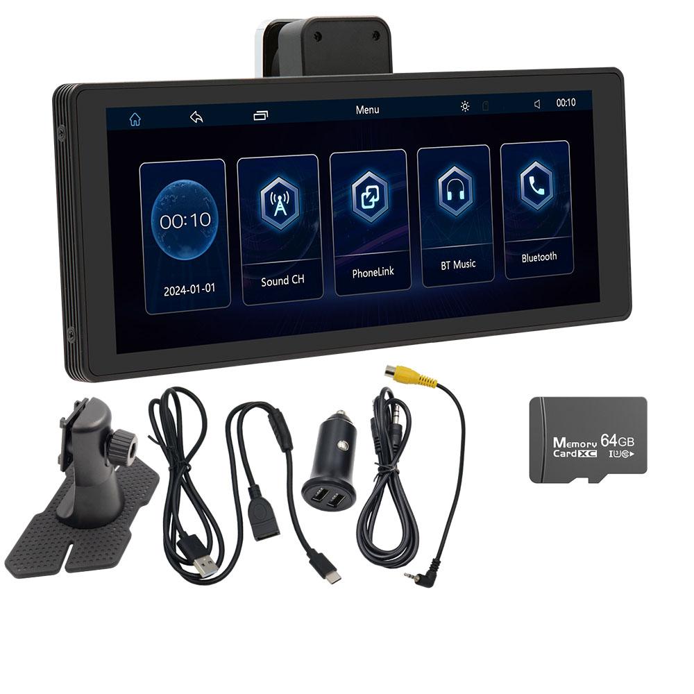 10,26 "беспроводной carplay автомобильный видеорегистратор беспроводной Android авто автомобильный плеер HD дисплей сенсорный экран BT FM передатчик автомобильный видеорегистратор