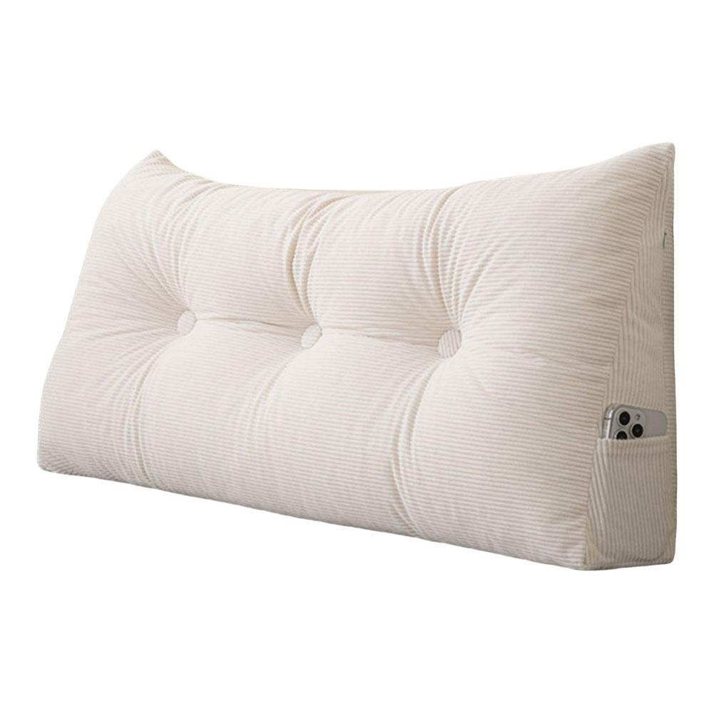 Треугольная клиновидная подушка-изголовье с боковыми карманами, поддержка для позиционирования, эргономичная треугольная подушка для головы, поясничная поддержка, спинка для кровати