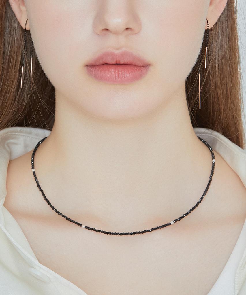 Ожерелье Jestina J.Fenella из черного шпинели 2 мм (Jjjtnn3Bf039Sr420)