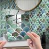 10 шт. 15*15 см Наклейки на плитку Водонепроницаемые Мраморный рисунок 3D Наклейка на стену ПВХ Цветная Наклейка на стену под плитку
