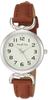 [Arias] Analog Amalfidia Waterproof Leather Strap White Dial WW20022A-132 Women's Brown