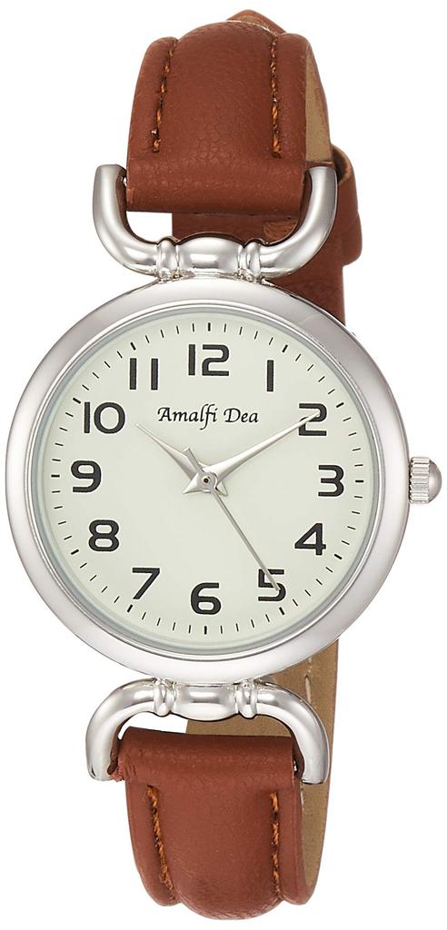 [Arias] Analog Amalfidia Waterproof Leather Strap White Dial WW20022A-132 Women's Brown