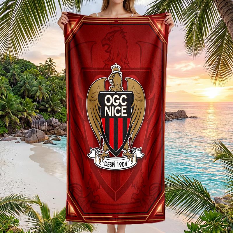 OGC Nice FC print Quick Dry Beach Towel Microfiber Absorbent Portable Travel Swimming Towel