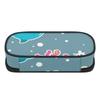 Pen Case Multi Compartment Durable 300D Polyester Full Zipper Closure with Main Compartment Mesh Pocket and Pen Slots for Students