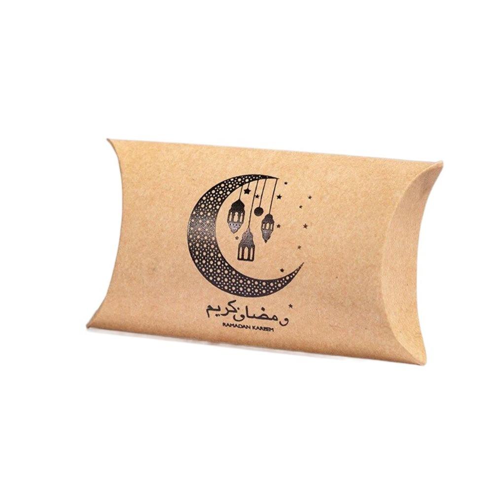 10 шт. Дизайн полумесяца Подарки на Рамадан Упаковка Ид Мубарак Мешок для конфет Исламские Мусульмане Вечеринка