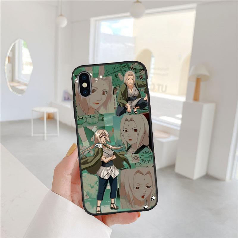LO72 NARUTO Tsunade Soft Shell Phone Case for OPPO A3 Pro A72 A74 A76 A77 A77S A78 A79 A94 A95 A18 A40M A58