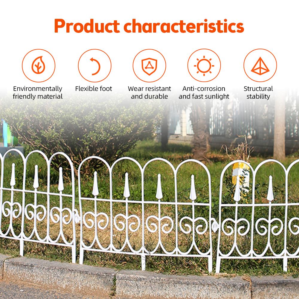 Декоративная вставка для садового забора, 6 шт., нержавеющий пластиковый садовый забор, окантовка газона, клумбы