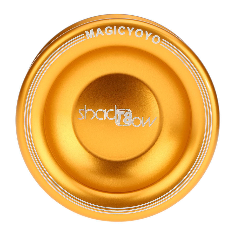 Профессиональный Magic Yoyo T8 из алюминиевого сплава, металлический йойо, 8 шариковых подшипников KK со струной для детей, золото