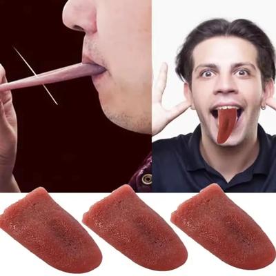 Горячий Ужас Смешные Трюки Целый Человек Ложная Симуляция Резиновый Язык Праночный Мейкер Трюк Детские Игрушки Хэллоуин Пранк Силикон
