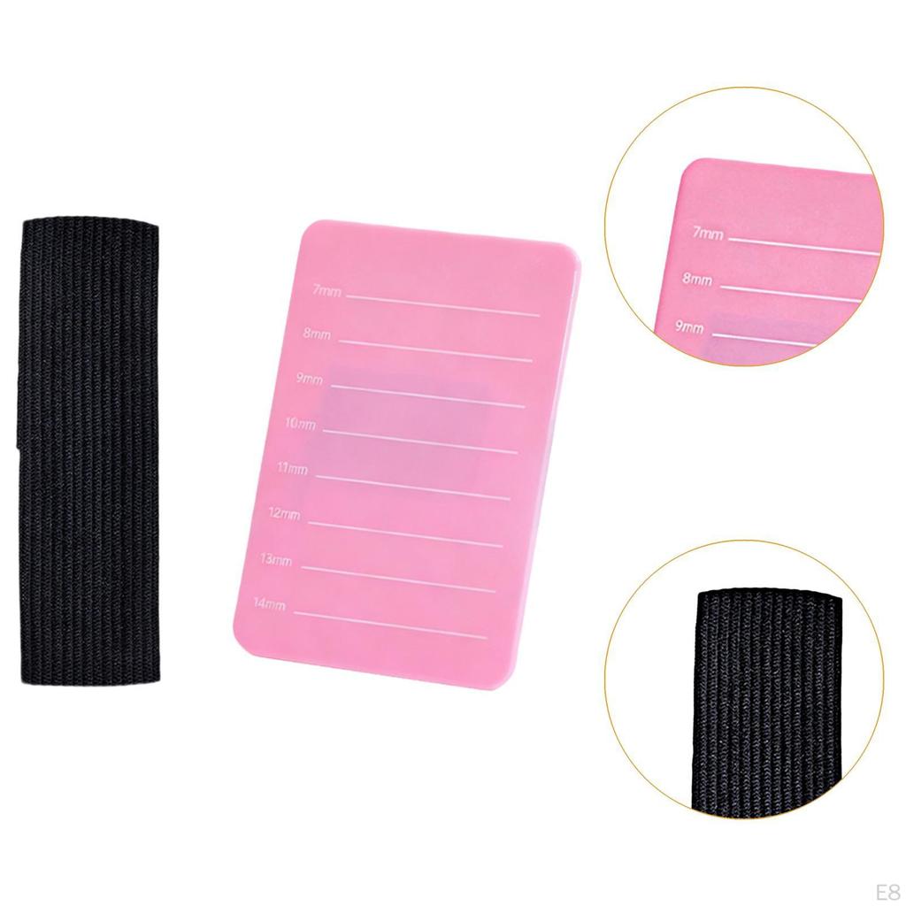 Eyelash Extension Hand Pallet Tray Lash Holder Professional Sturdy Practice Strip Palette