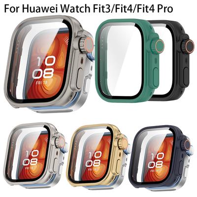 Перейти на Сверхполный Защитный Чехол для Huawei Watch Fit 3 4 Fit4 Pro Чехол с Защитным Стеклом Закаленное Стекло Обновиться до Ultra 2