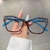 KAMMPT Oversized Cat Eye Women Glasses 2024 Fashion Ultralight Blue Light Blocking Eyewear New Original Computer Spectacles