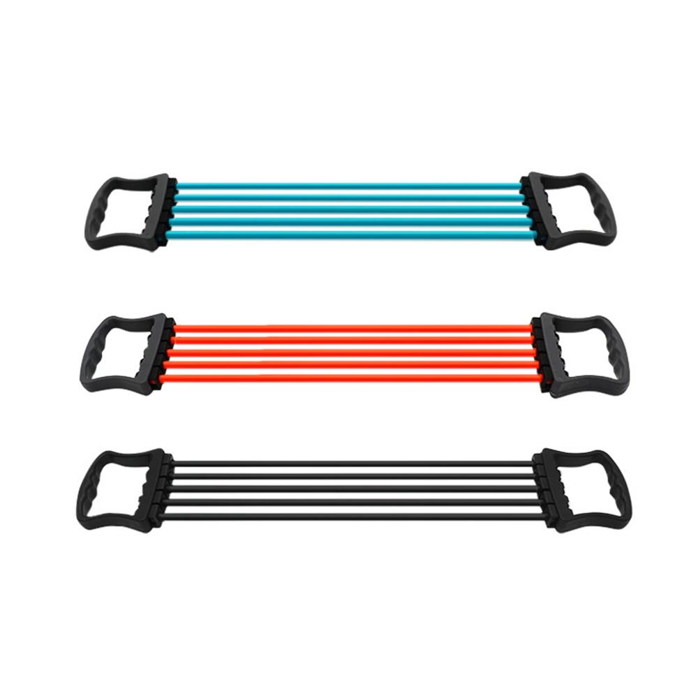 Синий пружинный резиновый эспандер для груди, тренажер для растяжки, эластичная лента для тренировки мышц