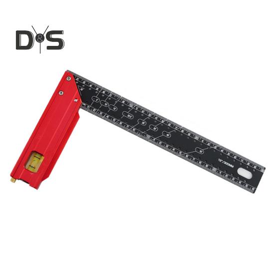 Угловая линейка для деревообработки Высокоточная конструкция с защитой от падения Широкое применение Многофункциональная угловая прецизионная угольниковая линейка для деревообработки