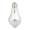 E27 5W PIR Infrared Auto Motion Sensor LED Light Lamp Bulb for Restroom Parking White 6500K