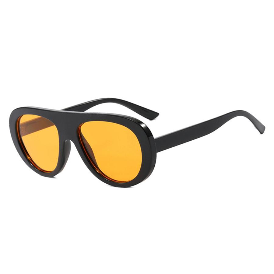 Vintage Oval Sunglasses Women Trendy Punk Frame Shades Fashion Luxury Brand Leopard Trend Design Round Eyewear UV400