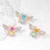 Elegant Bee Brooch: Creative Gem Insect Pin for Fashionable Suit Adornment