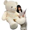 Bear Doll Plush With Love Heart Printed Dress Decoration For Bedroom Decoration