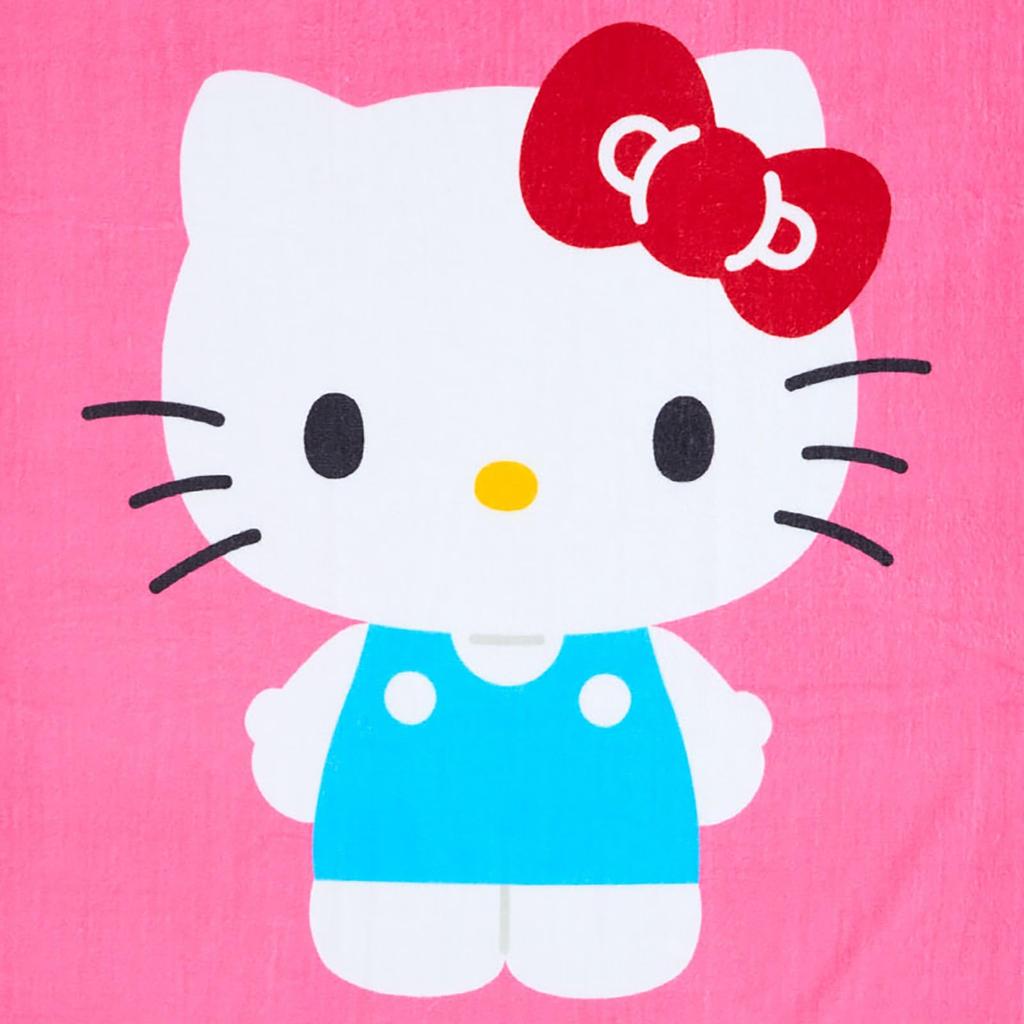 Sanrio Big Towel Hello Kitty Cotton Width 80 X Depth X Height 150cm Pool Supplies with Name Space On Tag 178101 100% Approx. 0.2