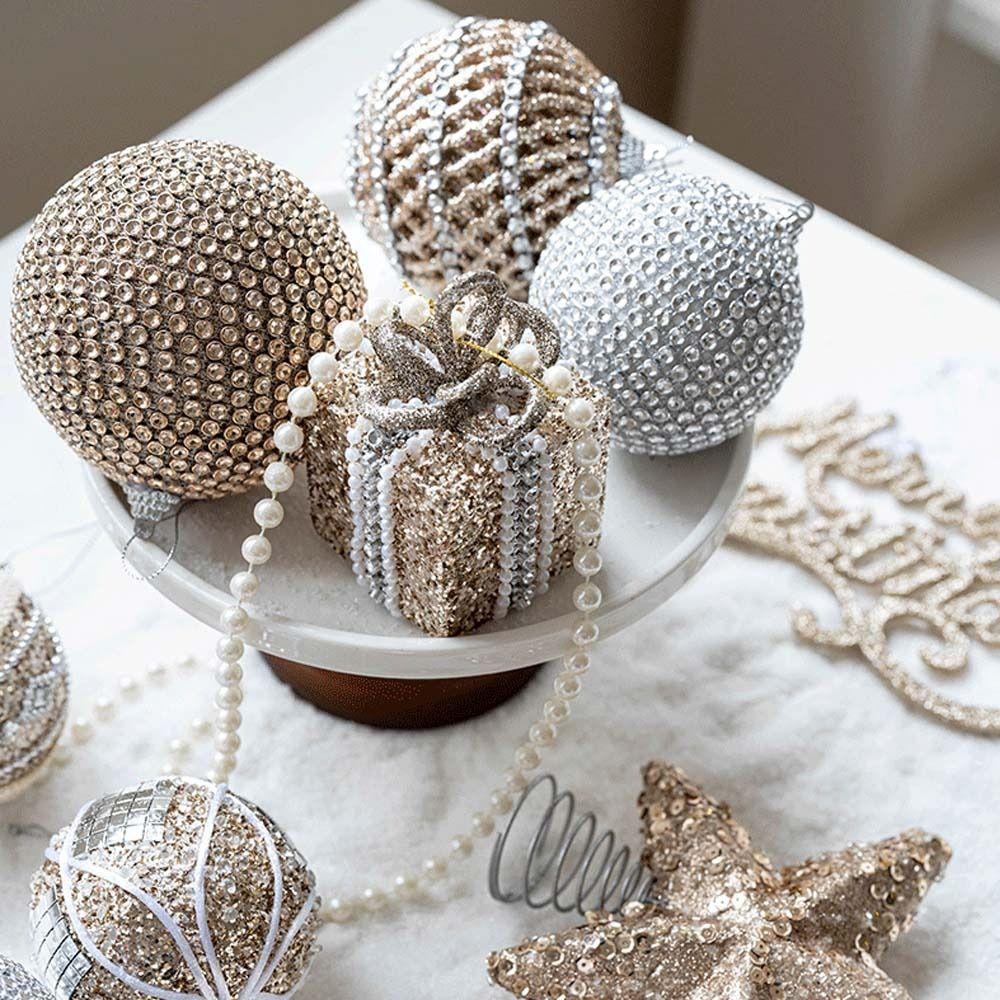 Foams Christmas Decor 8cm Christmas Tree Pendant Hanging Ornaments Christmas Party Supplies