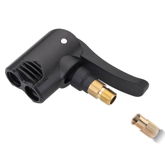 Portable Inflator Pump Connector Presta Schrader Compatible Car Tyre Head Safe Easy Installation