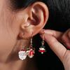 Рождественский комплект сережек: Олень, Санта, Снеговик и Елка