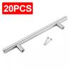 20Pcs/Pack Handle DIY Drawer Pulls Kitchen Door Knob Sliver Cupboard Stainless Steel Furniture