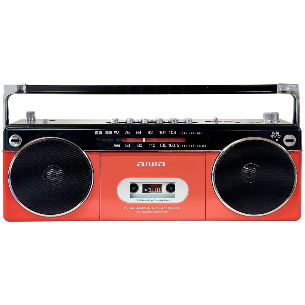 Aiwa radio cassette player audio RCP2 Red 4 AA 2 cloth set -G GAA4-RCP0002(RD) batteries,