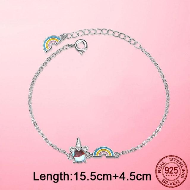 Femme Браслет Серебряный Цвет Единорог Цепочка Браслет Бесконечность Бесконечный Браслет с Застежкой-Лобстером Для Женщин Ювелирные Изделия