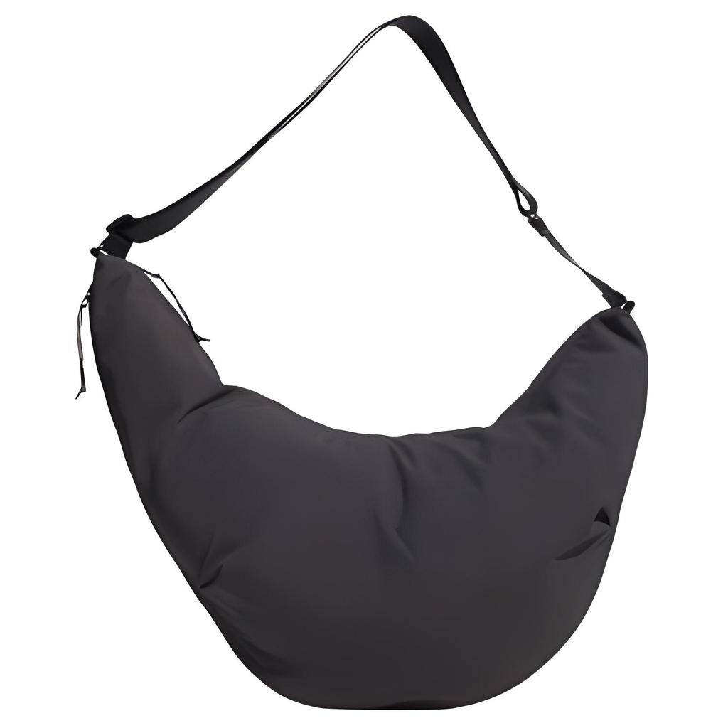 Adidas Recycled Polyamide Shoulder Bag, Crossbody Bag Regular Unisex Carbon Black JM3400