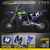 PowerZone Custom For YAMAHA 2015-2021 YZ125-250 2016-2021 YZ250X Team Motorcycle Graphics Backgrounds Decals Stickers Kit